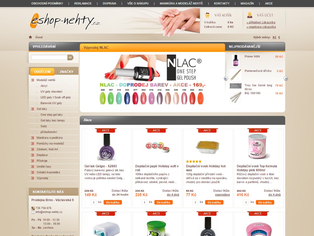 E-shop Eshop-nehty.cz
