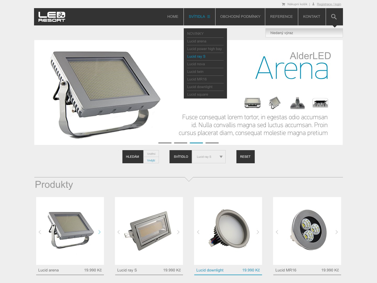 E-shop LED Resort