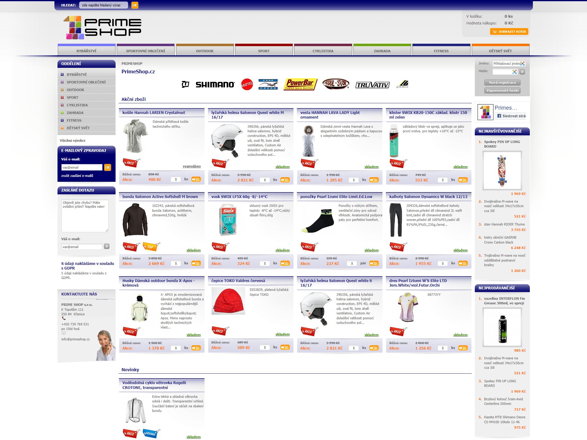 E-shop Primeshop