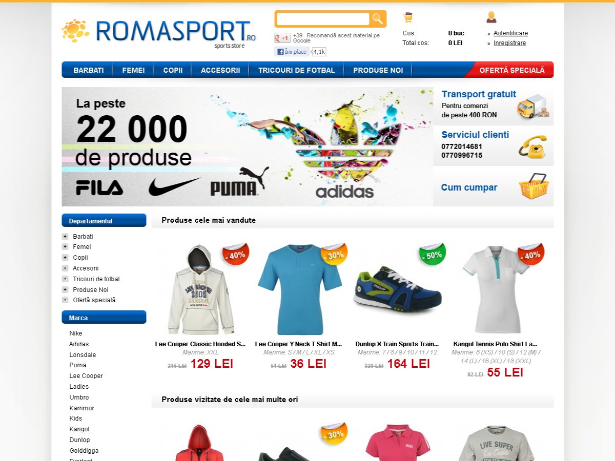 E-shop RomaSport